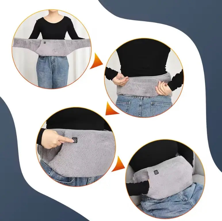 Guatero Eléctrico USB para Abdomen y Espalda | 3 Niveles de Calor